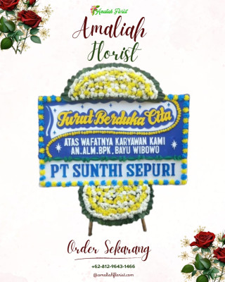 Papan Bunga Duka di Kebonbaru