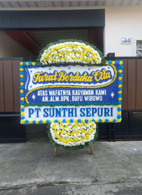 Papan Bunga Duka di Kebonbaru